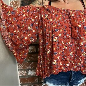 Floral boho top